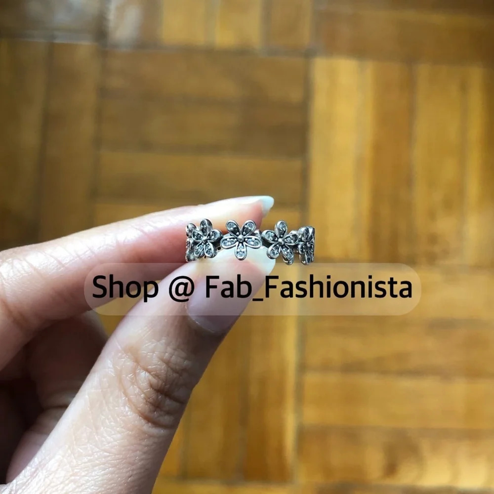 Pandora Daisy Meadow Stacking Ring size 50